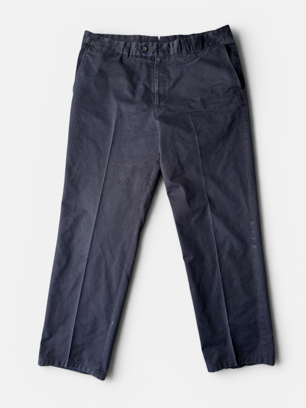Zegna Sport mens 39x31 navy blue cotton blend performance chino pants